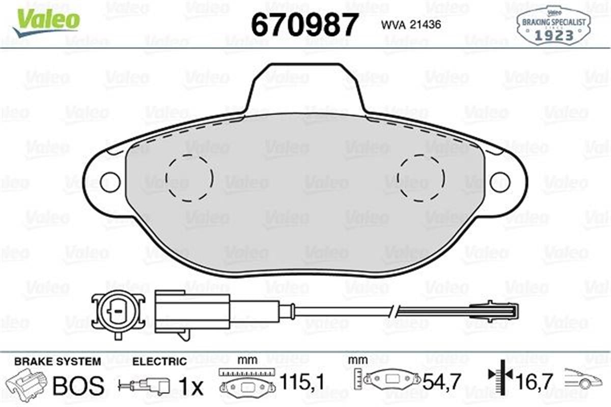 Fiat Panda (2009>) 1.2 1.4 Ford Ka (2009>) 1.2 Ön Balata Fişli 77365337-77365816-1559698