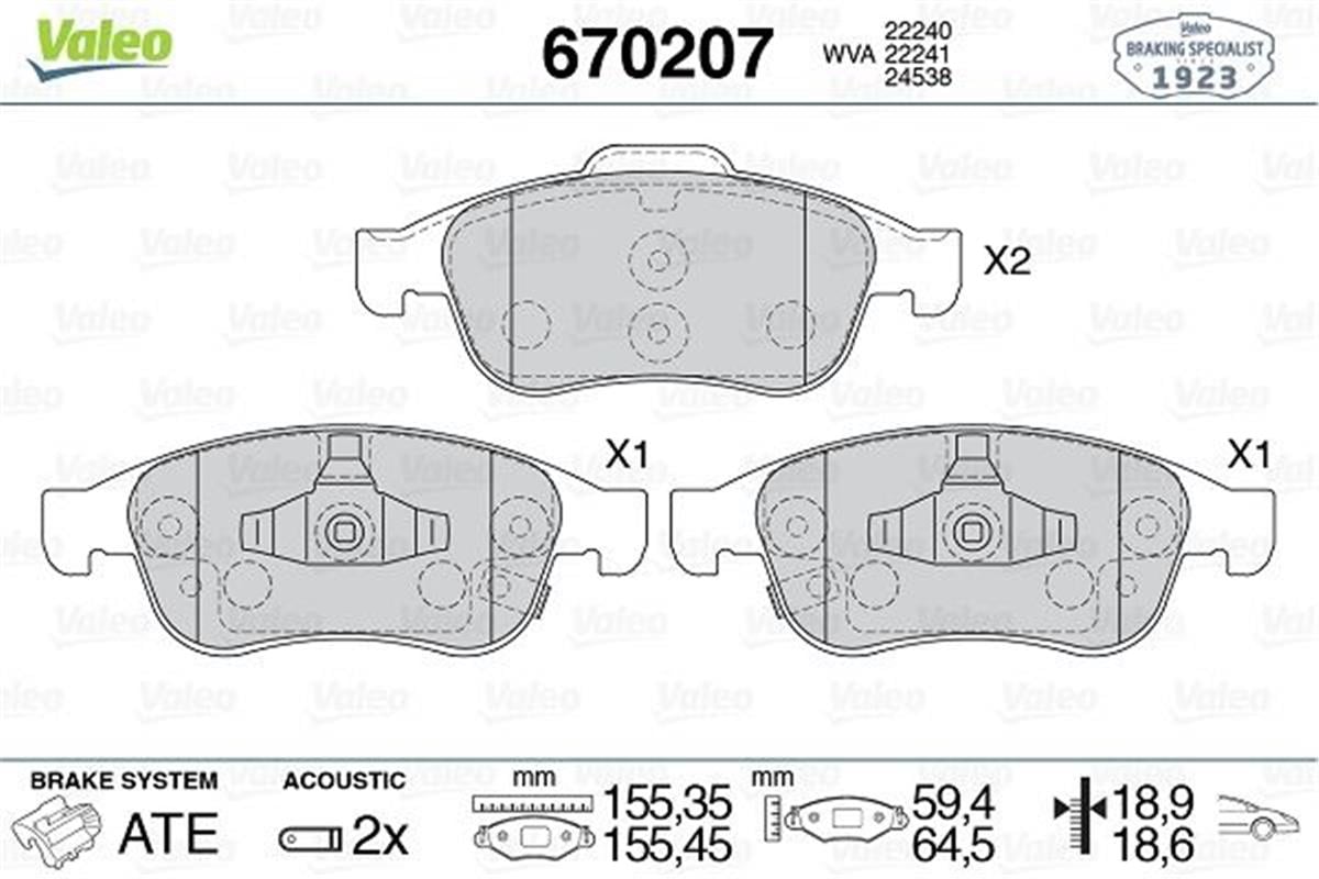 Fiat 500X Jeep Renegade Ön Balata 77367213-77367369