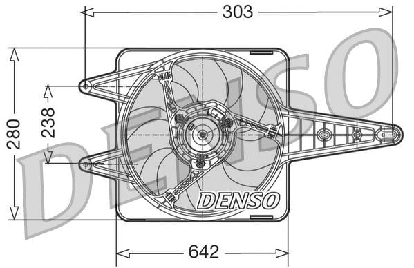 Fiat Uno 146 Radyatör Fanı DENSO