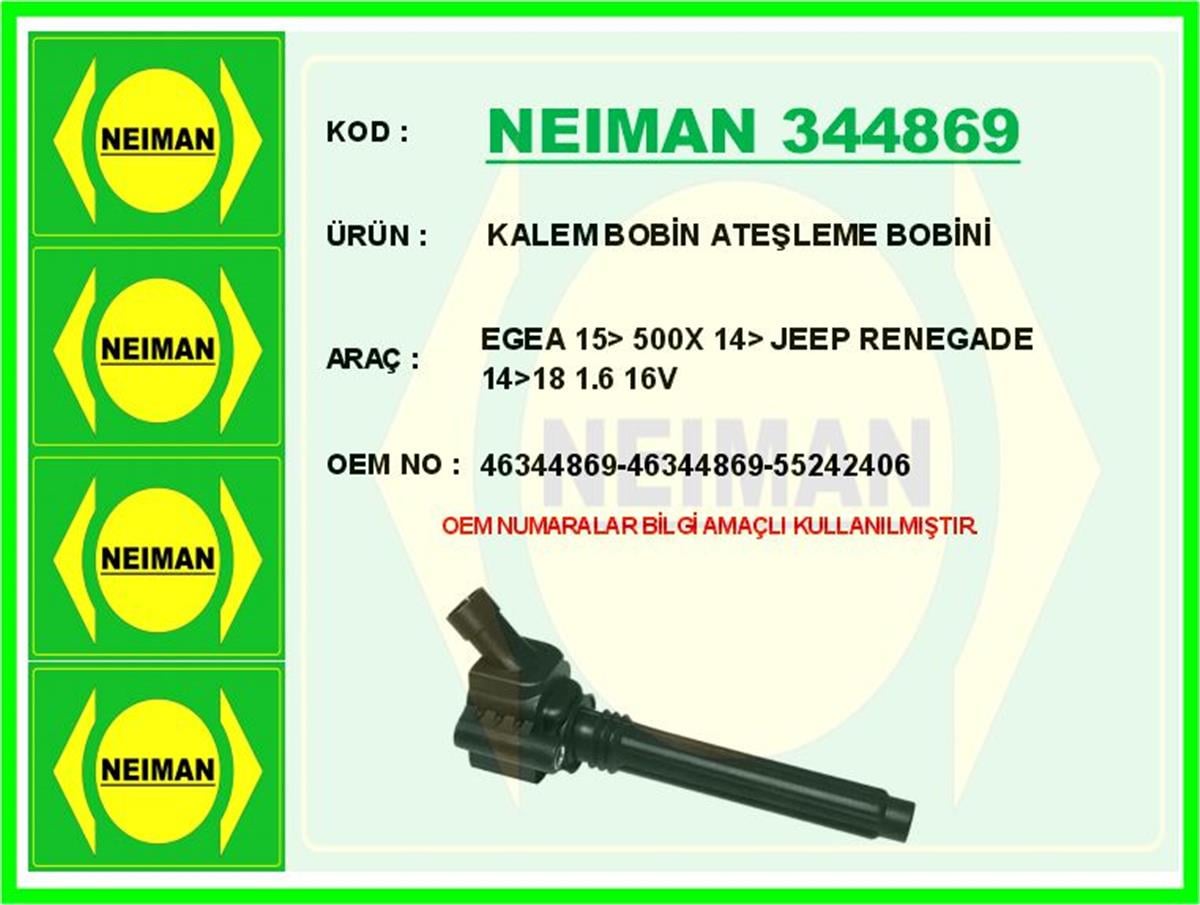 Fiat Egea 500X Jeep Renegade Ateşleme Bobini 1.6 16V 46344869-46344869-55242406