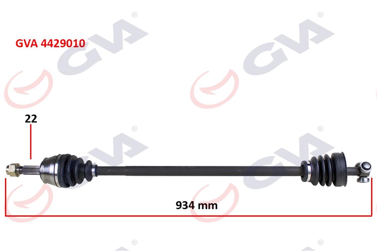 Fiat Doblo (2001>) Komple Aks Sağ 1.9D 934Mm 46307999-46308347