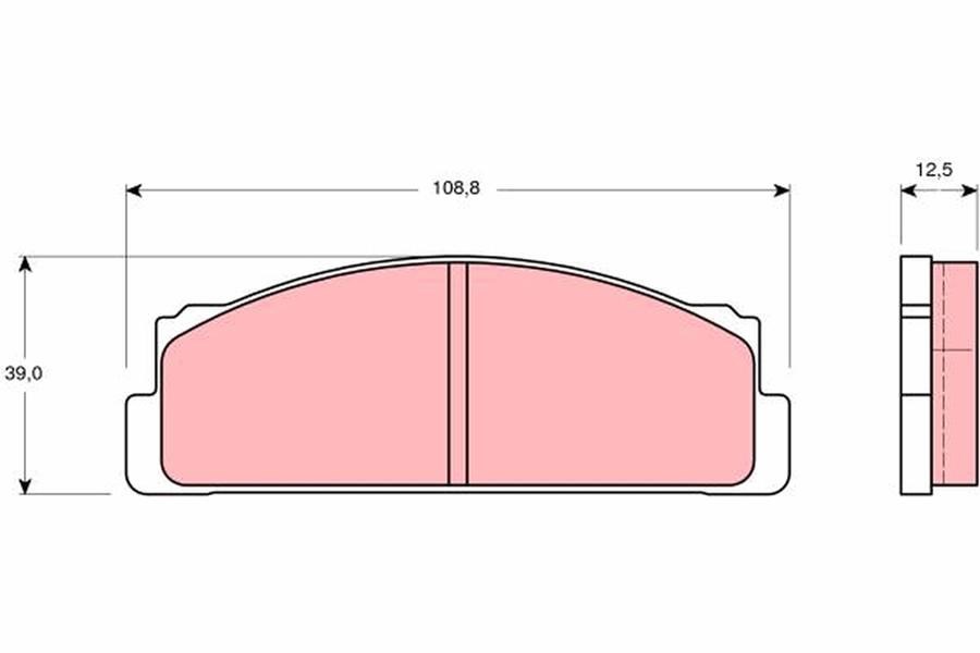 Fiat 125 Toyota Corolla Ön Aks Disk Balata TRW