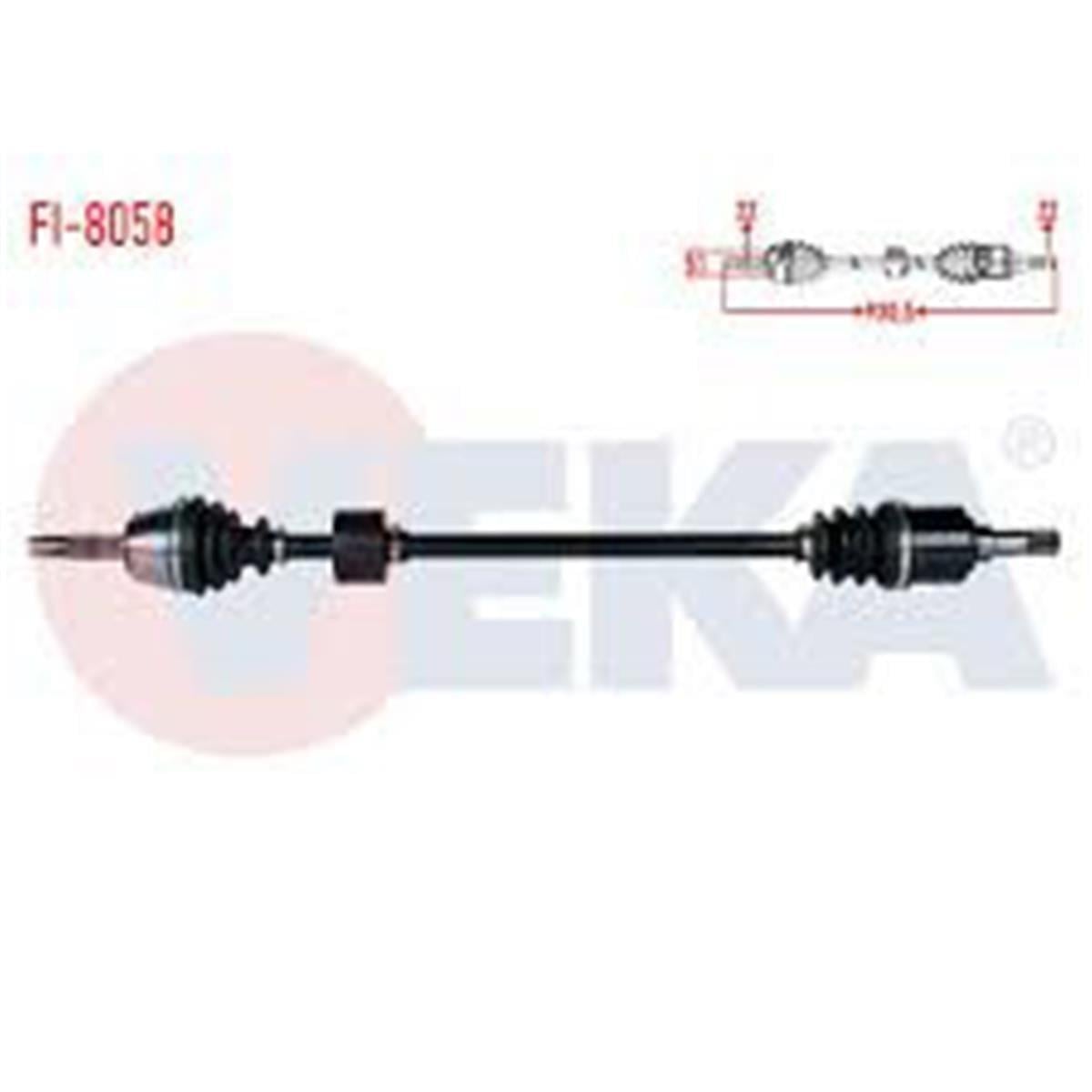 Fiat Doblo 1.4 Abs'siz Sağ Aks Komple Veka (22X22x93)