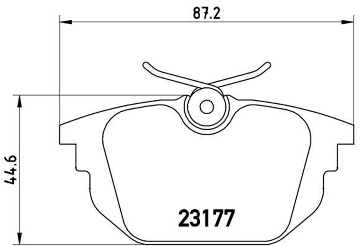 Fiat Tempra Tipo Uno Marea Arka Fren Balatası 794080-9945823-9945821-9945496