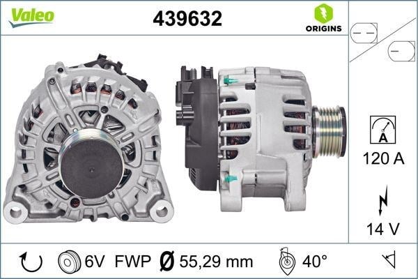Ford Fiesta Fusion Mazda 2 Alternatör 1.4-1.6 TDCI 120 AMP VALEO