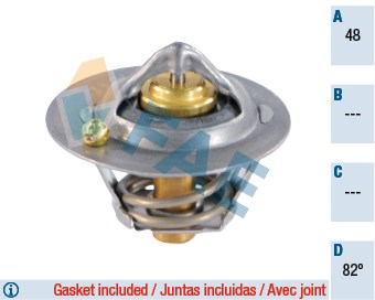 Ford Fiesta Focus Mondeo Termostat 82 Derece 1.25-1.4-1.6 Benzinli FAE