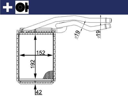 Ford Fiesta Kalorifer Radyatörü MAHLE