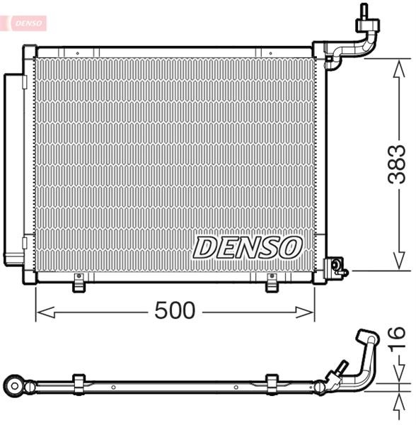Ford Fiesta Klima Radyatörü DENSO