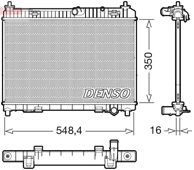 Ford Fiesta B-Max Su Radyatörü DENSO
