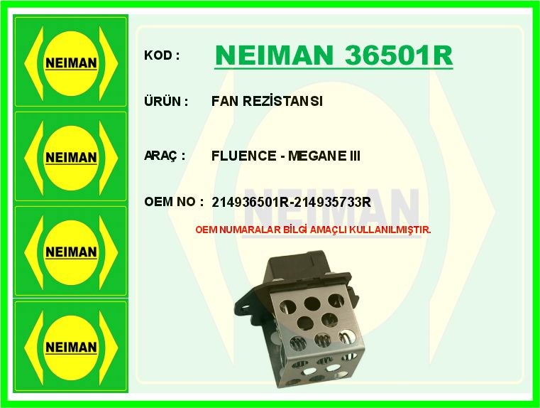 Renault Fluence Fan Rezistansı BESCHER