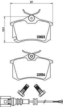 Renault Fluence Arka Balata BREMBO