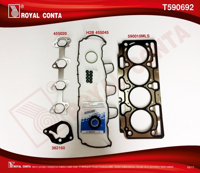 Renault Fluence Kangoo Megane III 1.5 dCi Üst Takım Conta Reinz Keçeli Subap... ROYAL