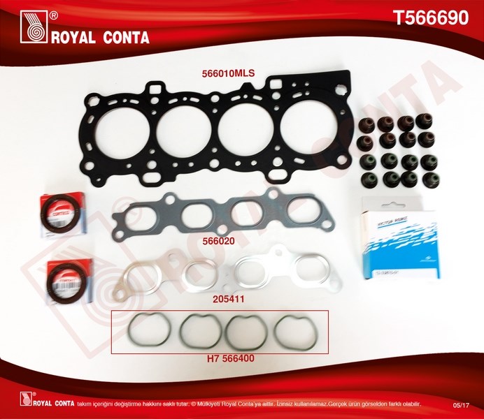 Ford Focus II Üst Takım Conta Corteco Keçeli Subap Lastikli Subap Kapak... ROYAL