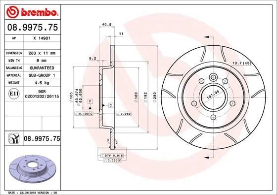 Focus II C-Max Volvo V50 C30 C70 II S40 II Arka Fren Diski Aynası [17 Jant -... BREMBO