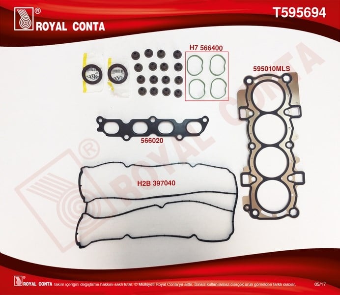 Ford Focus II 1.6 16V Üst Takım Conta Skeci Keçeli Subap Lastikli ROYAL