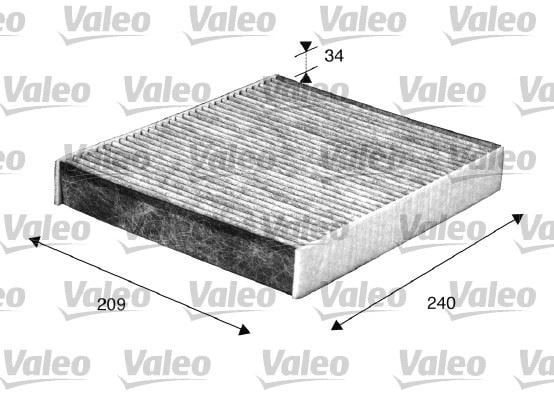 Ford Focus II Volvo S40 C70 V50 C30 Karbonlu Polen Filtresi VALEO