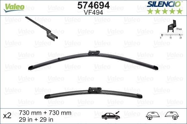 Ford Focus III Silecek Süpürgesi Takımı 725 725 mm Muz Tipi VALEO