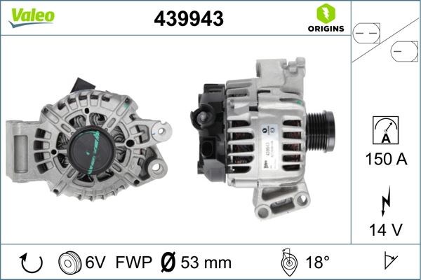Ford Focus III 1.5 EcoBoost Alternatör [150A 14V] VALEO