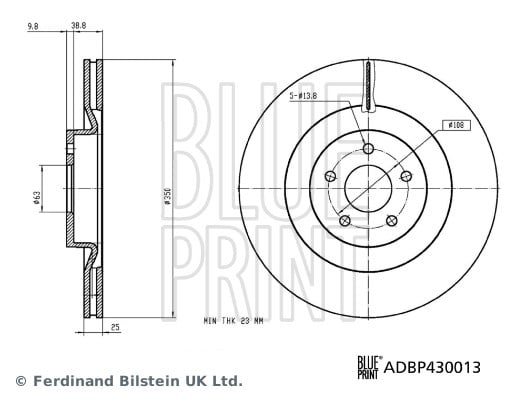 Ford Focus 3 Ön Fren Diski BLUEPRINT