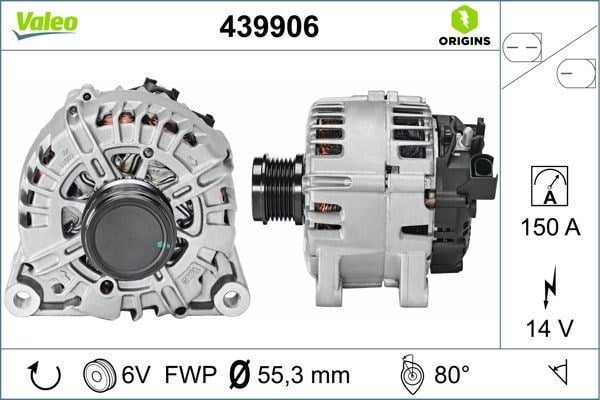 Ford Focus Volvo S40 S60 V50 Courier Alternatör 1.5 / 1.6 / 2.0 TDCİ 150 AMP VALEO