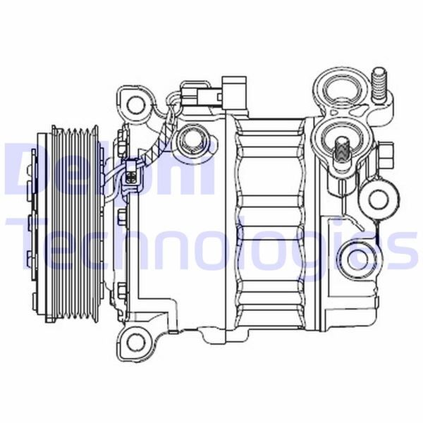 Ford Focus Mondeo Volvo S40 V50 V60 Klima Kompresörü [1.6 TDCİ] DELPHI