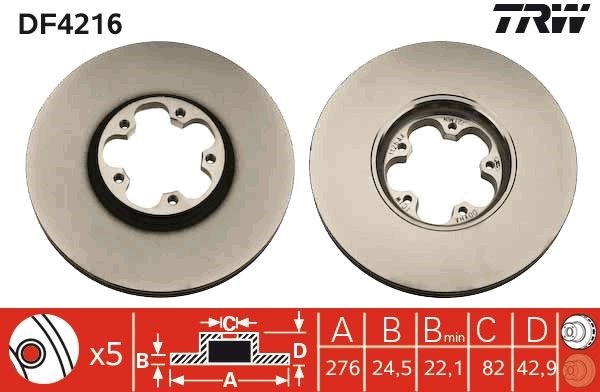 Ford Transit V184 Ön Fren Aynası Önden Çekişli TRW