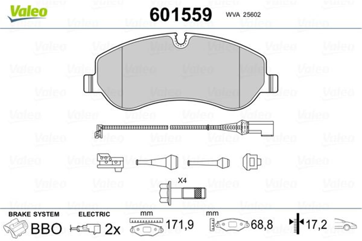 Ford Transit V363 Transit Custom Ön Balata Mebk2j2k021aa-Bk212k021aa -184