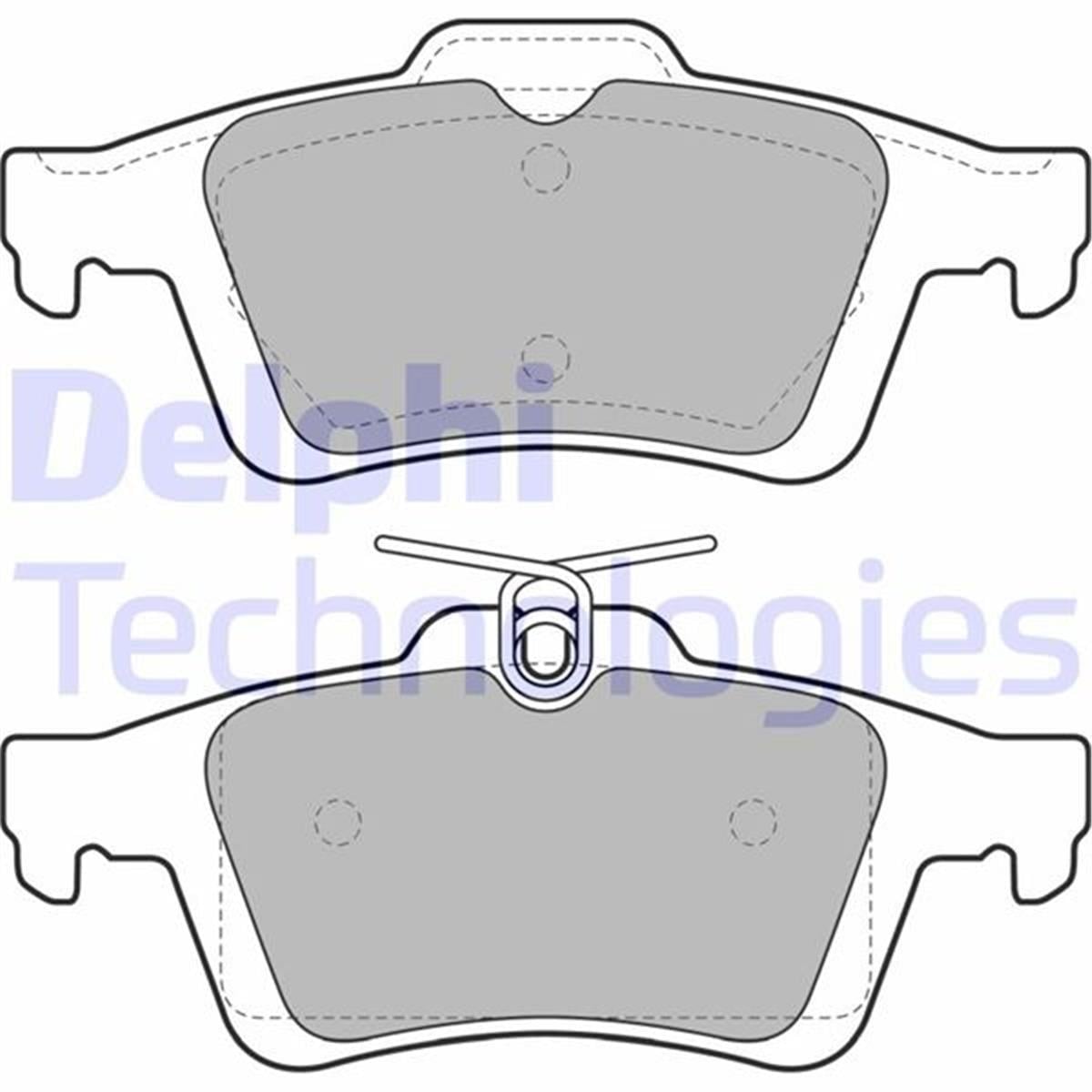 Opel Vectra C Ford Focus Peugeot 508 Arka Fren Balatası Delphi 123Mm
