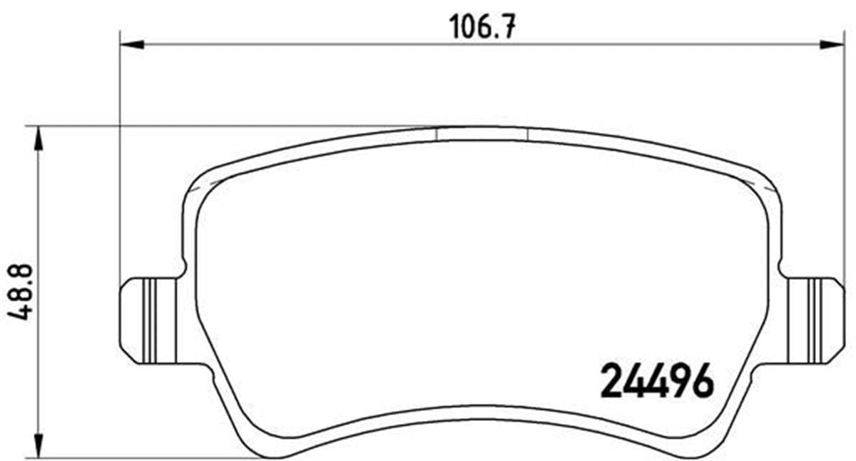 Ford S-Max Galaxy 3 Volvo S60 V60 V70 Arka Fren Balatası 6G912m008fd-30794554-Lr027129