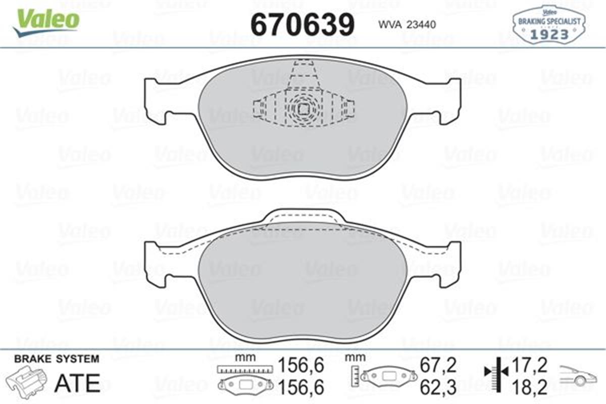 Ford Connect 1.8Tdci Ön Fren Balatası 2T1j2k021aa-2T142k021a2c-T1211