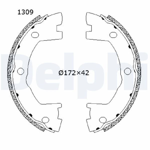 Ford Changan Mazda Arka Fren Pabucu DELPHI