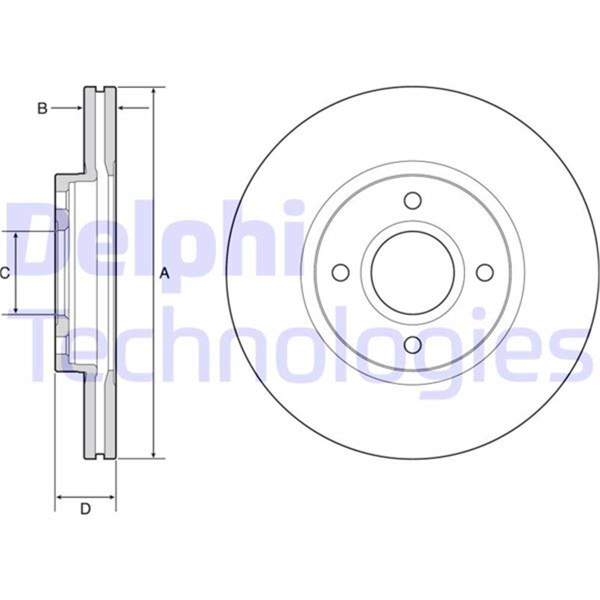 Ford B Max Fiesta Transit Courier Fren Disk Aynası Ön Ay111125aa-Ey161125ba-1833857
