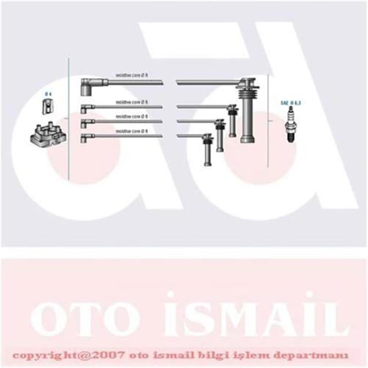 Ford Fiesta (1996 Sonrası) Buji Kablo Tk 11107040-741742743