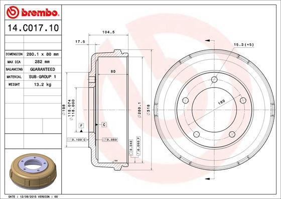 Ford Transit V.184 Arka Kampana Tek Teker BREMBO