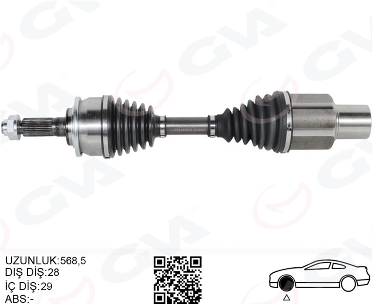 Ford Ranger Tke (11>) 2.2 Tdci Ön Aks Komple Sağ Ab393a427cc-1945372-Uf9t2550xb