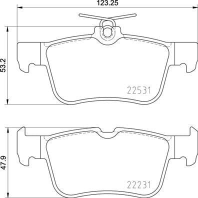 Ford Galaxy III Mondeo V Focus IV Arka Fren Balatası BREMBO