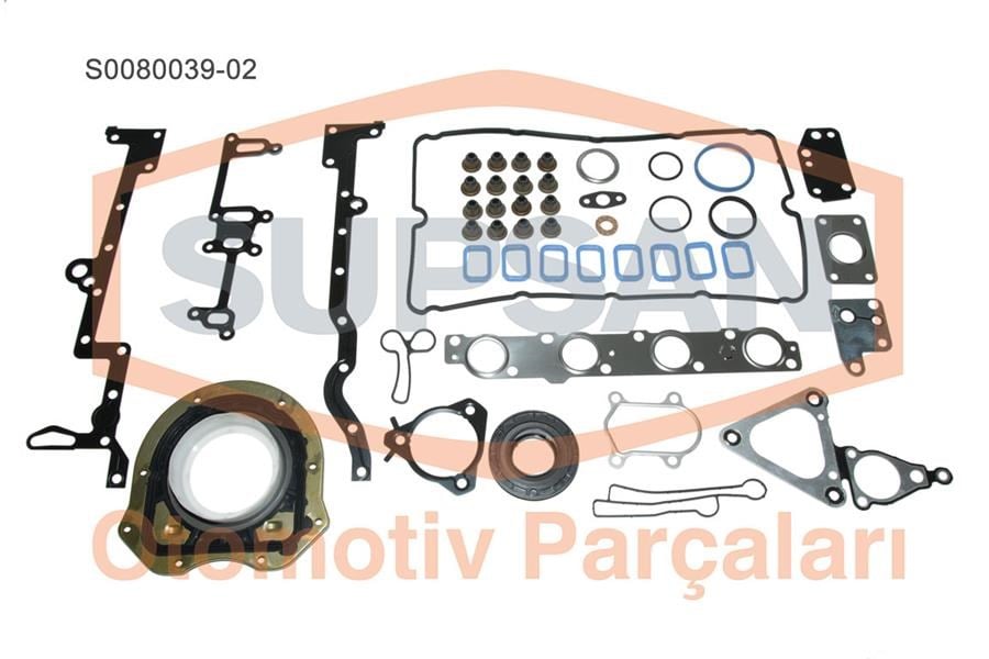Ford Transit V184 Motor Takım Conta Keçeli S.Lastikli SKC'siz 2.4 TDI SUPSAN