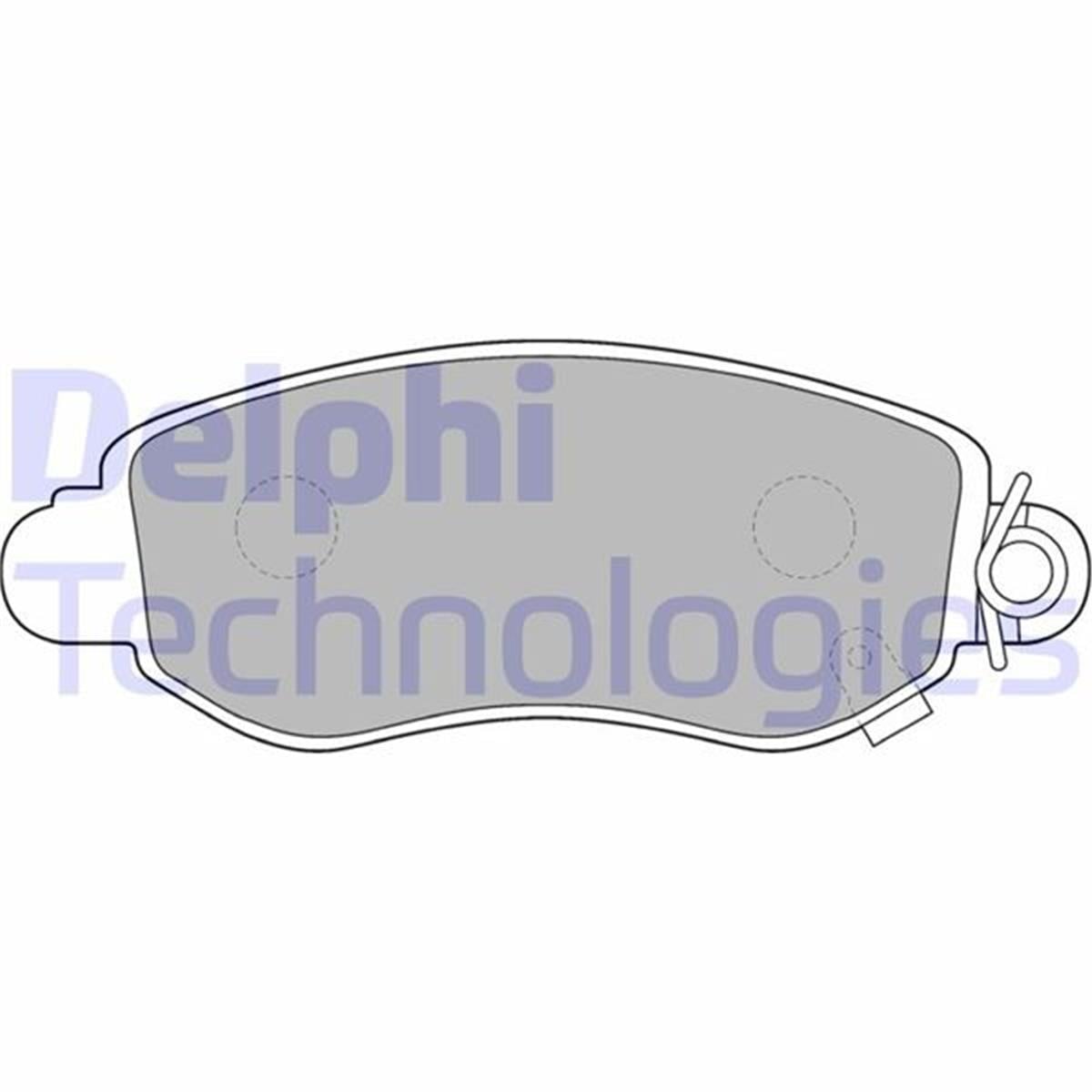 Ford Transit 2.0Dı 2.4Dı (2000 Sonrası) Ön Fren Balatası Delphi (168Mm)