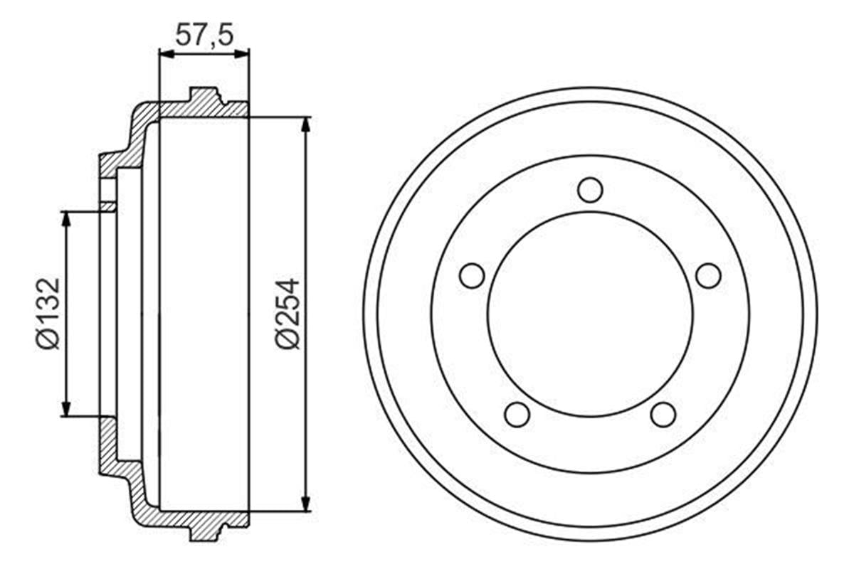 Ford Transit V185 (01-06) Fren Kampanası Arka