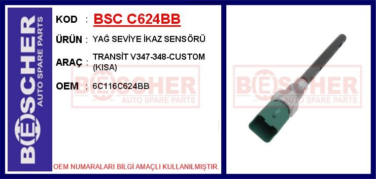 Ford Transit Yağ Seviye İkaz Sensörü V347 BESCHER