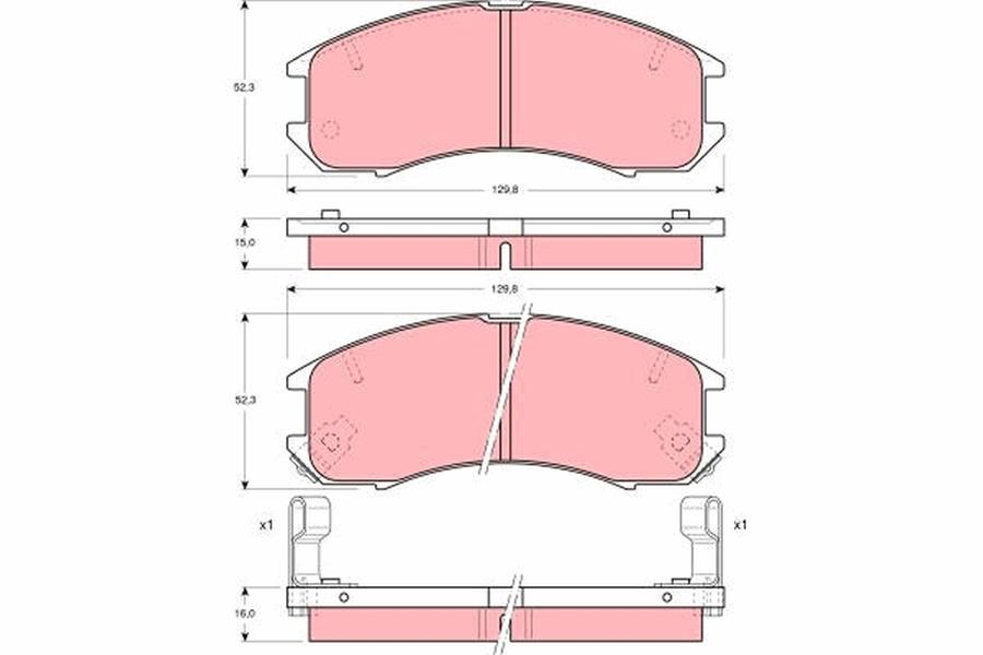 Ford Telstar Saloon Ön Aks Disk Balatası TRW