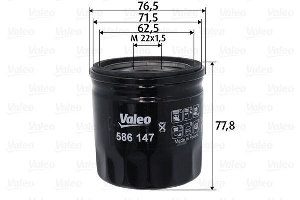 Ford Transit V348 V347 V363 V362 Peugeot Boxer Jumper 3 Ducato Yağ Filtresi... VALEO