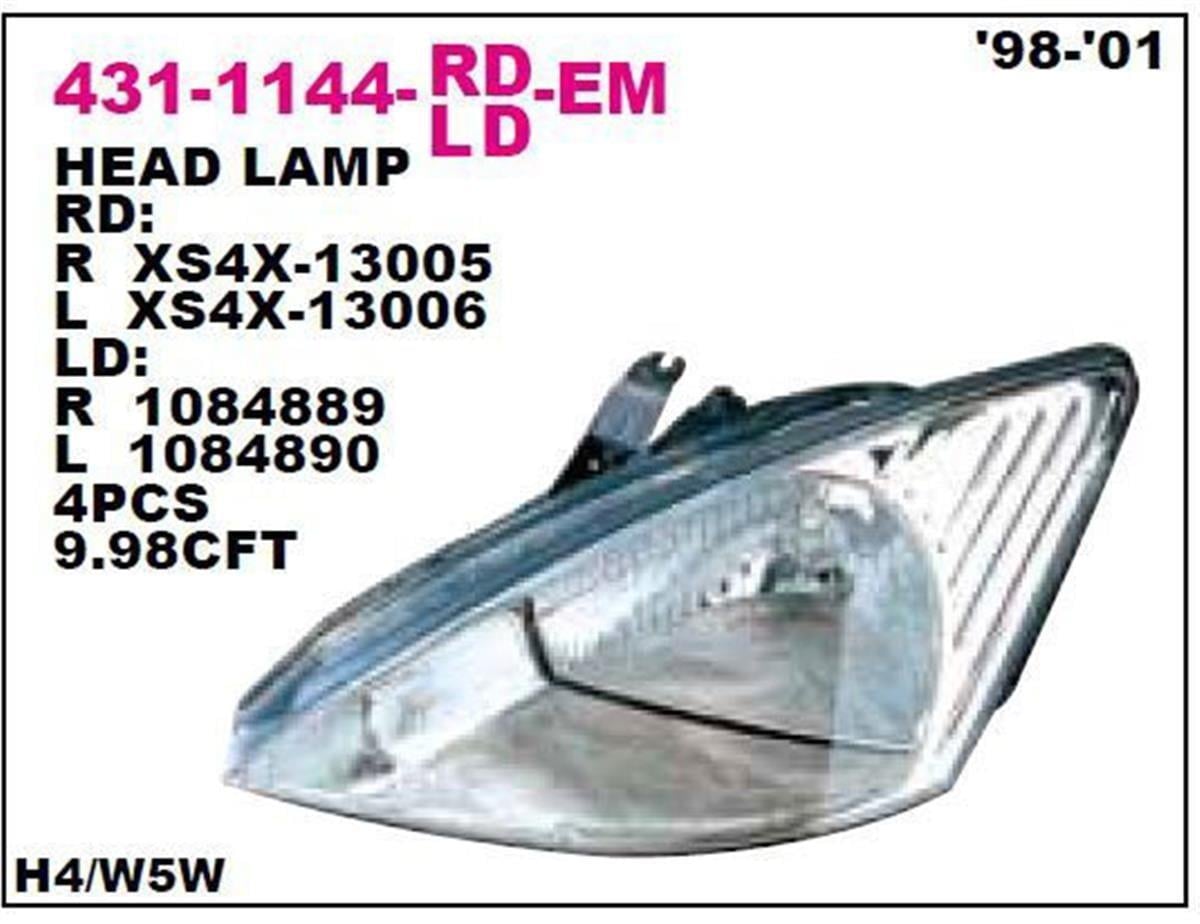 Ford Focus Bm (98-01) Sağ Far Depo 1M51 13005 Fa