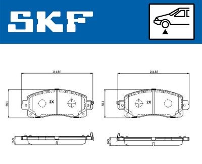 Subaru Forester Ön Fren Balatası 2.0L SKF