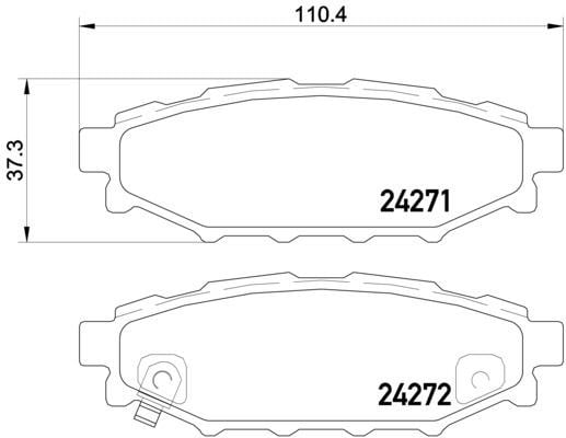 Subaru Forester Arka Fren Balatası BREMBO