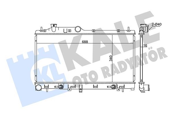Subaru Forester Impreza Radyatör KALE-RADYATOR