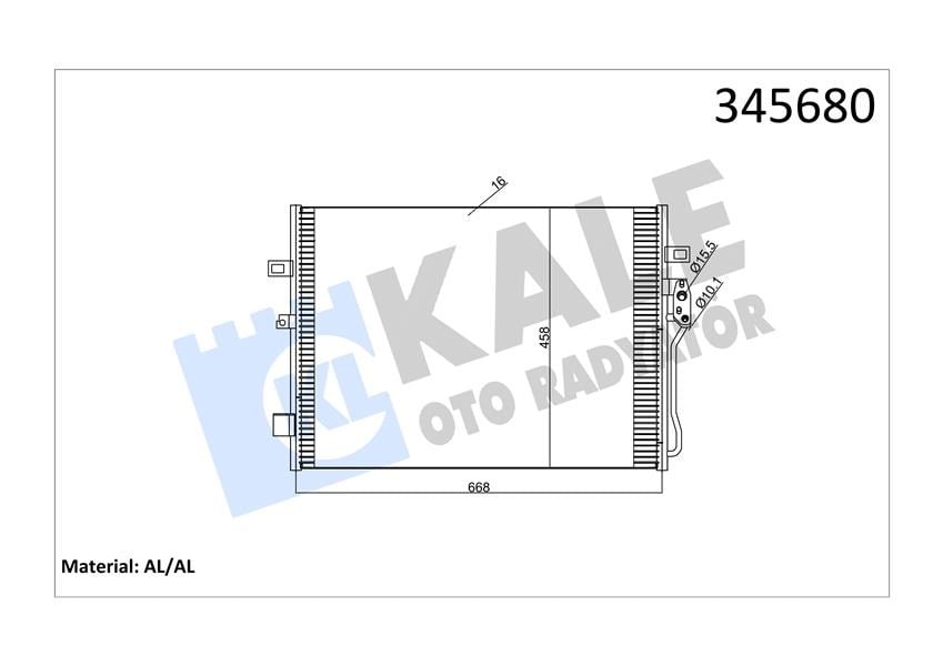 Fiat Freemont Klima Radyatörü Kondenser [11-15] KALE-RADYATOR