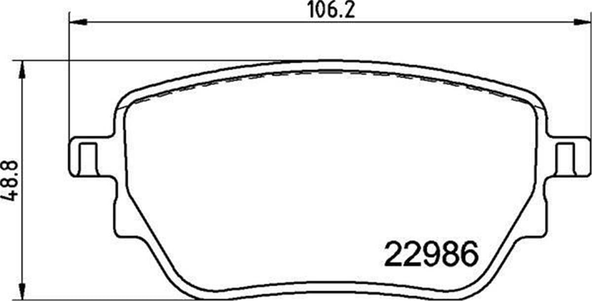 Fren Balatası Arka Mercedes W177 W247 C118