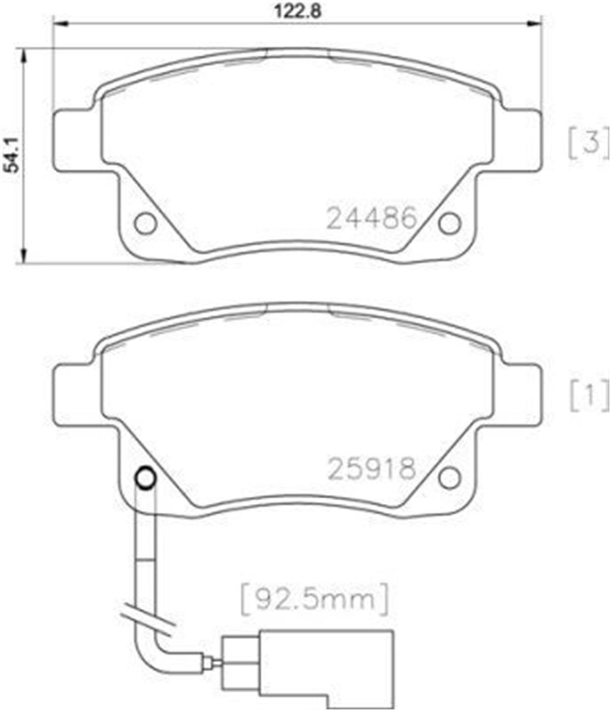 Fren Balatası Arka Tek Kabloluaksesuarlı Ford: Transit V347 2.4 Tdcı 06-12