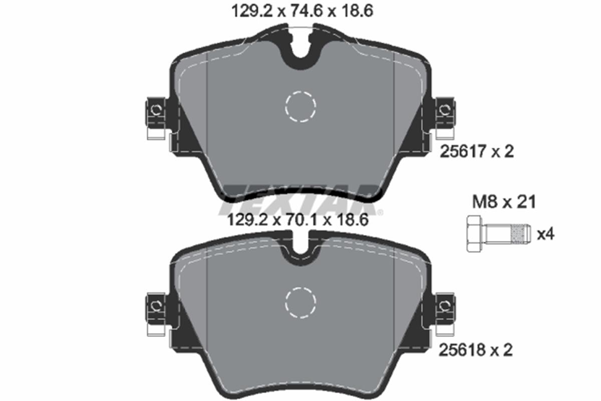Fren Balatası Ön 1F40-2 F45-F46-X1 F48-X1 F49-X2 F39 Mini-F54-F60 Bm 2014-2021
